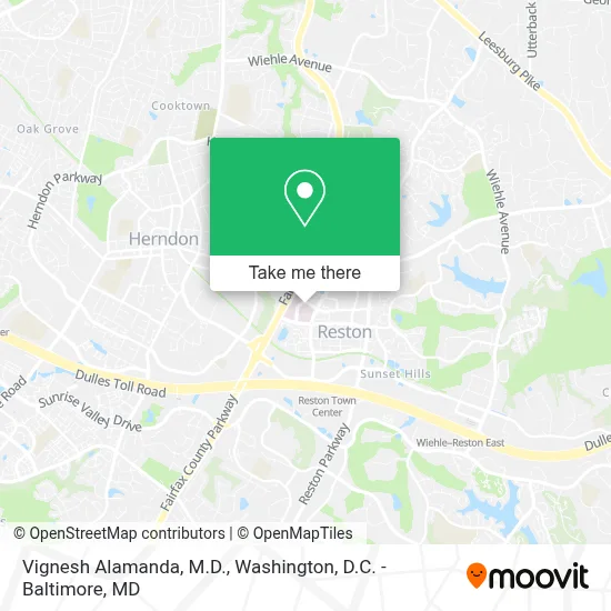 Vignesh Alamanda, M.D. map