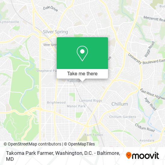 Takoma Park Farmer map