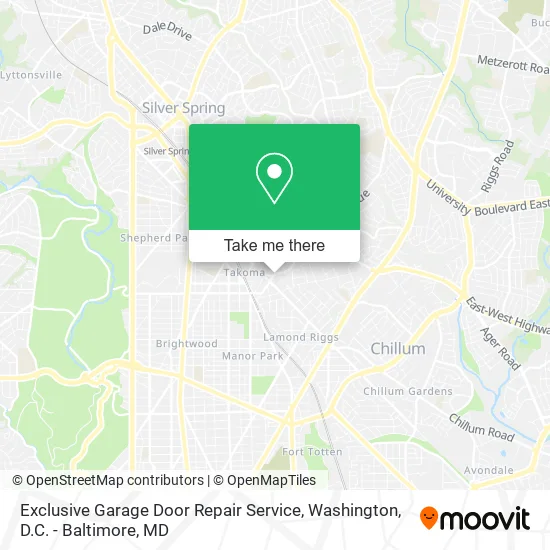 Mapa de Exclusive Garage Door Repair Service
