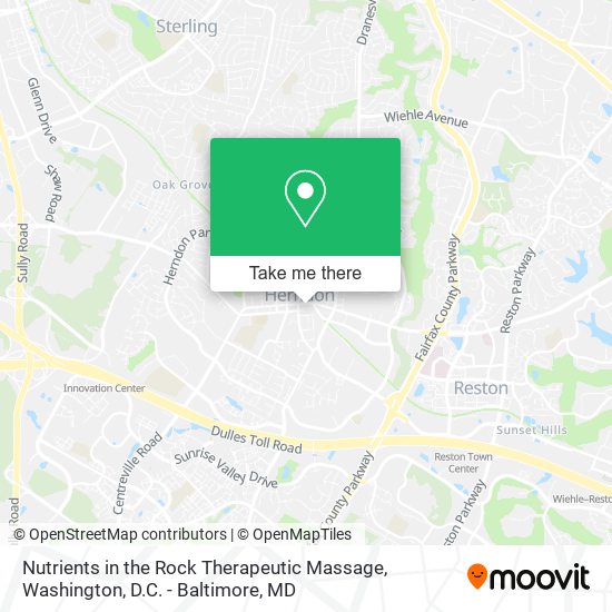 Mapa de Nutrients in the Rock Therapeutic Massage