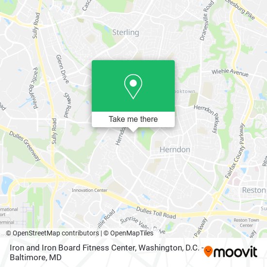 Iron and Iron Board Fitness Center map
