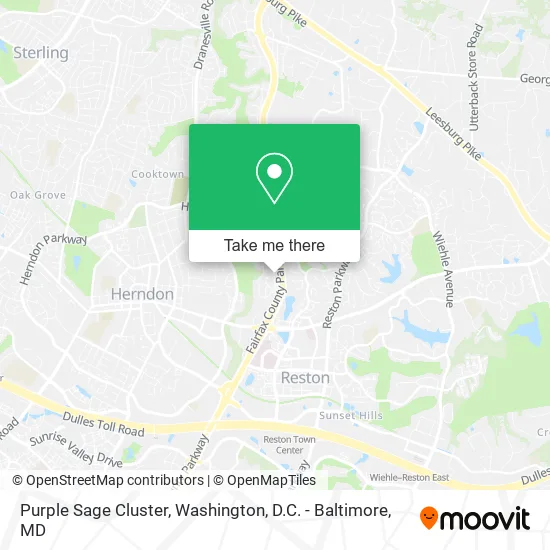 Purple Sage Cluster map