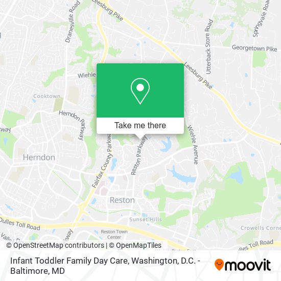 Mapa de Infant Toddler Family Day Care