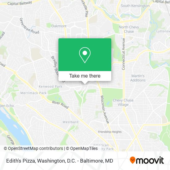 Edith's Pizza map