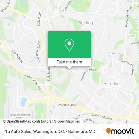 1a Auto Sales map
