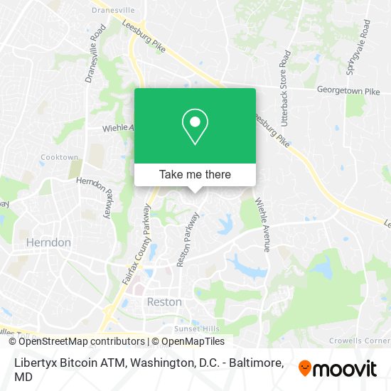 Mapa de Libertyx Bitcoin ATM