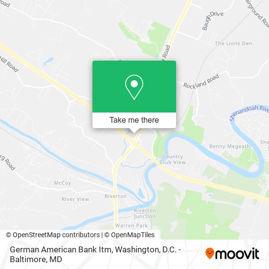 Mapa de German American Bank Itm