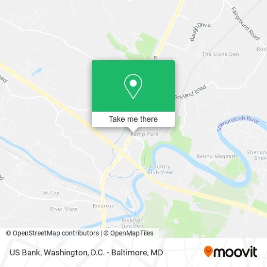 US Bank map