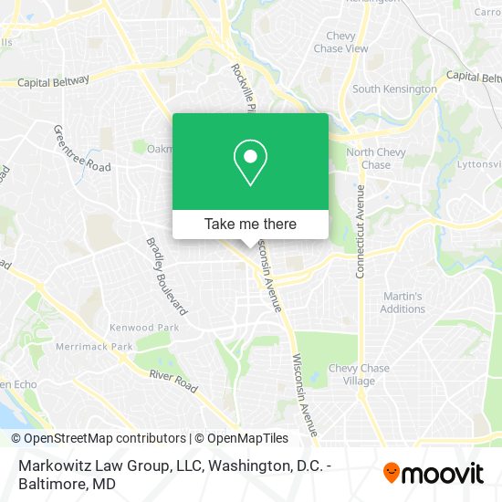 Mapa de Markowitz Law Group, LLC