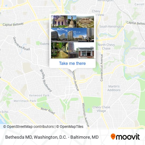 Bethesda MD map