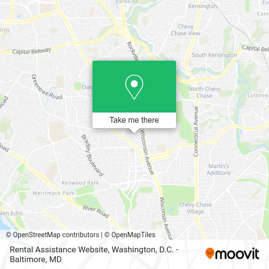 Rental Assistance Website map