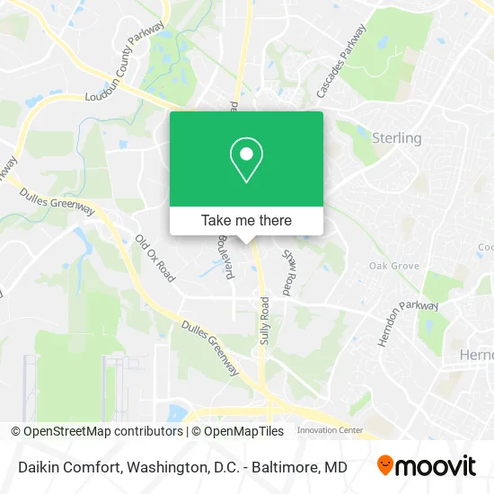 Mapa de Daikin Comfort