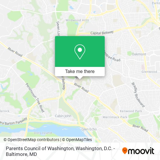 Mapa de Parents Council of Washington