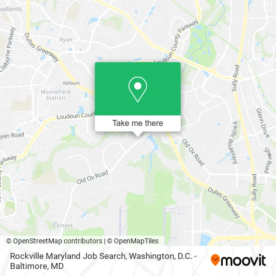 Rockville Maryland Job Search map