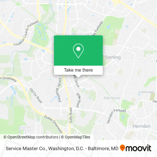 Service Master Co. map