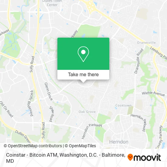 Mapa de Coinstar - Bitcoin ATM