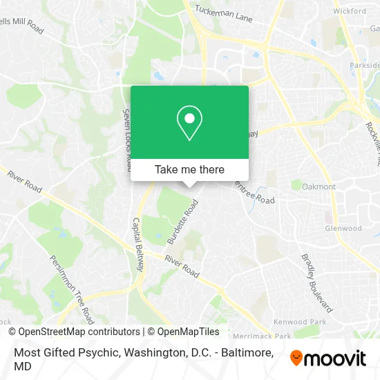 Most Gifted Psychic map