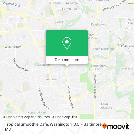 Tropical Smoothie Cafe map