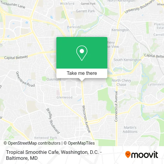 Tropical Smoothie Cafe map