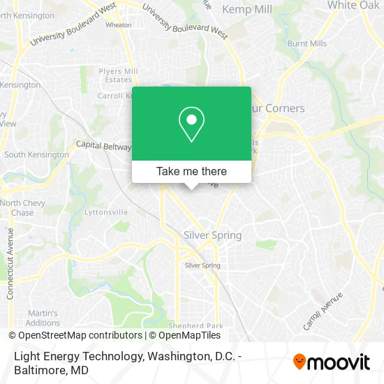 Light Energy Technology map