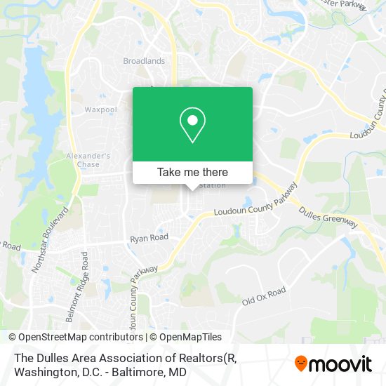 Mapa de The Dulles Area Association of Realtors