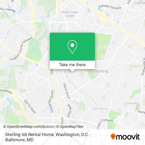 Sterling VA Rental Home map