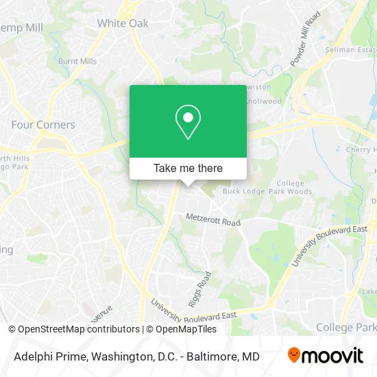 Adelphi Prime map