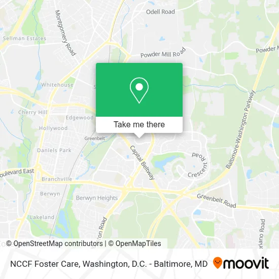 NCCF Foster Care map