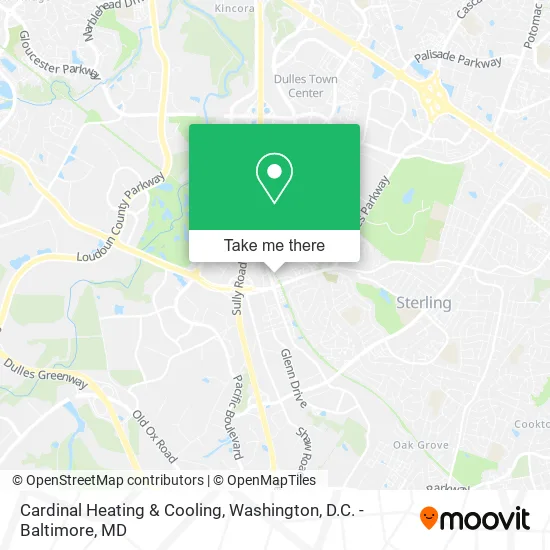 Cardinal Heating & Cooling map
