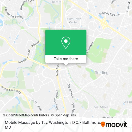 Mobile Massage by Tay map