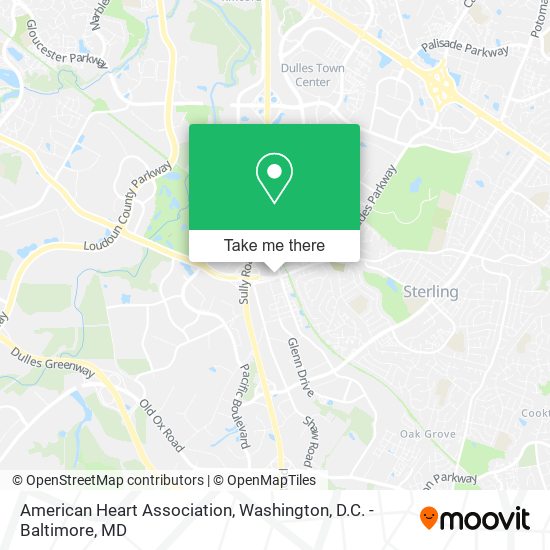 American Heart Association map
