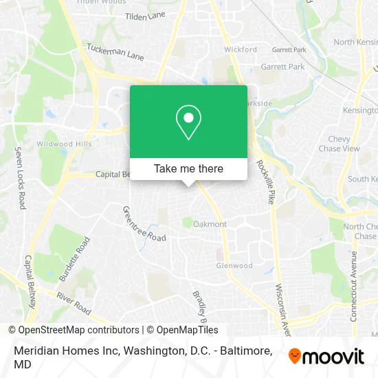 Meridian Homes Inc map