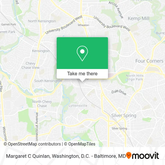 Margaret C Quinlan map