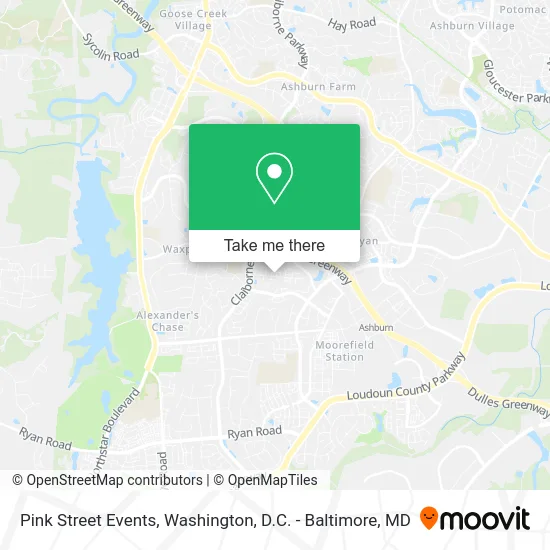 Pink Street Events map