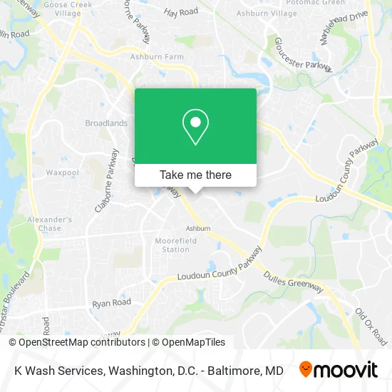 Mapa de K Wash Services
