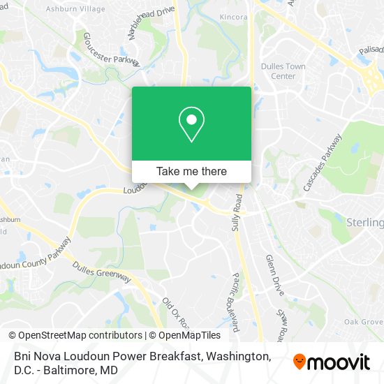 Bni Nova Loudoun Power Breakfast map