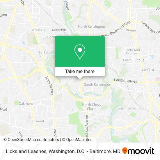 Licks and Leashes map