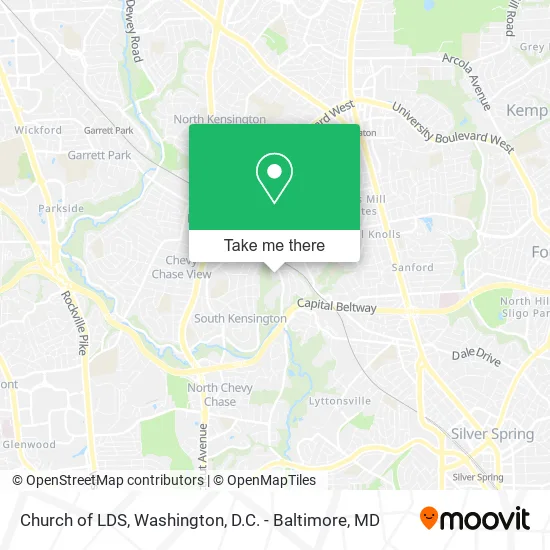 Mapa de Church of LDS