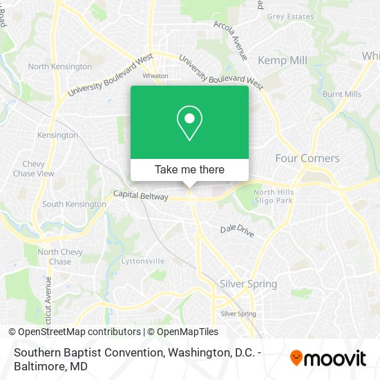 Southern Baptist Convention map