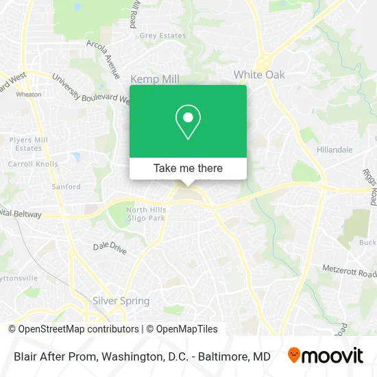 Blair After Prom map