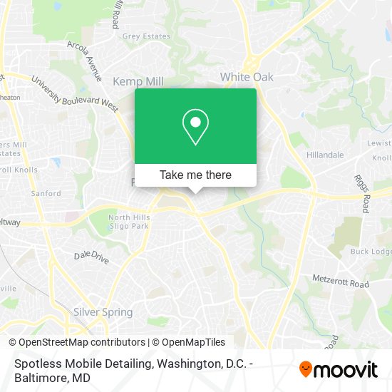 Mapa de Spotless Mobile Detailing