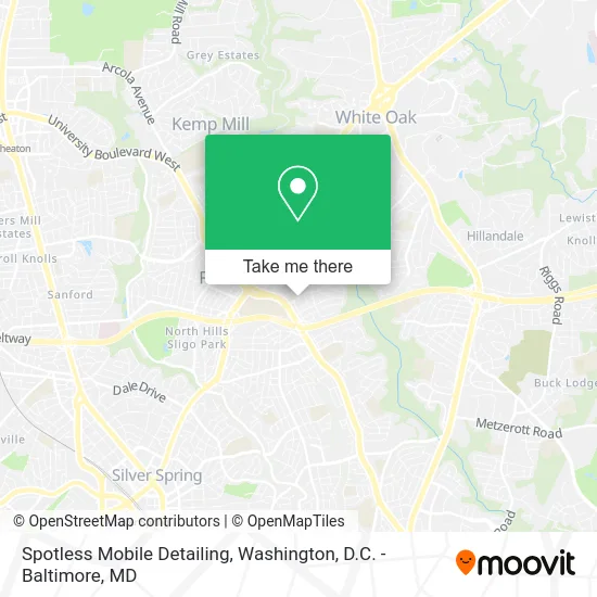 Spotless Mobile Detailing map