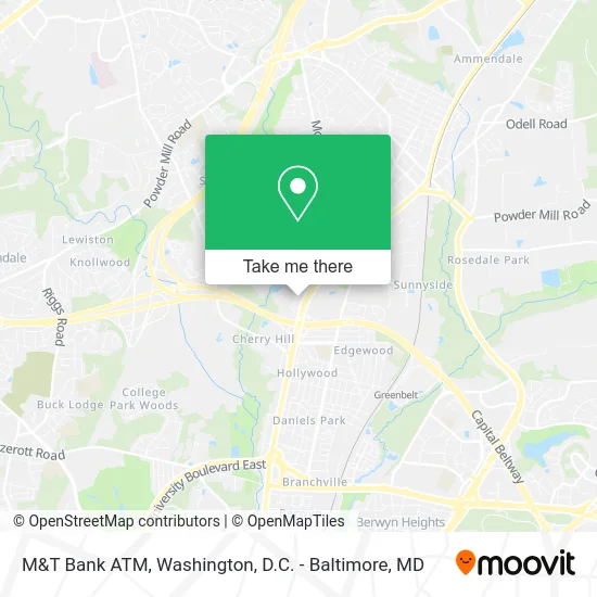 M&T Bank ATM map