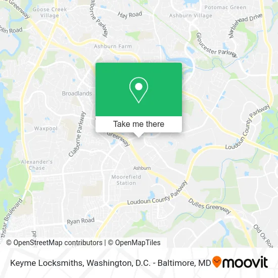 Keyme Locksmiths map