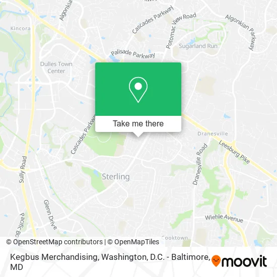 Kegbus Merchandising map