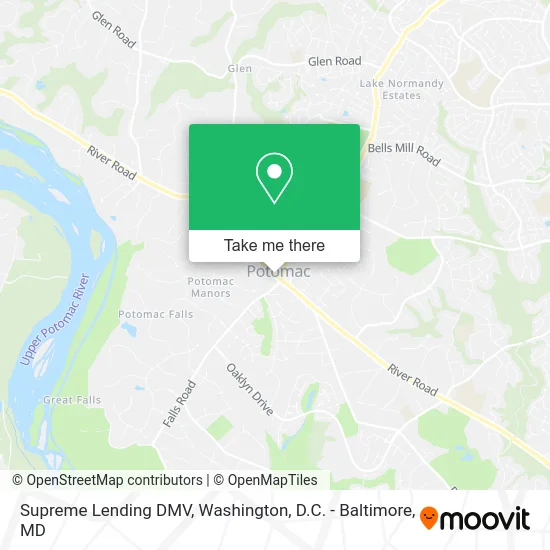 Supreme Lending DMV map