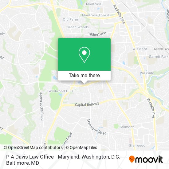 Mapa de P A Davis Law Office - Maryland