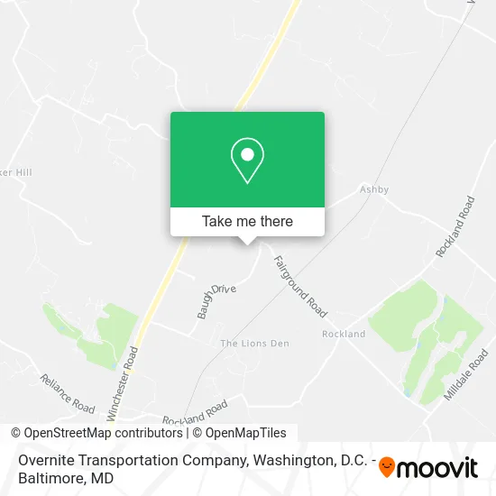 Overnite Transportation Company map