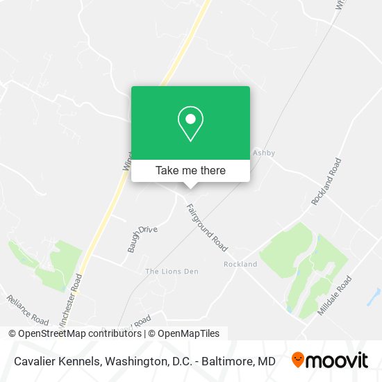 Cavalier Kennels map