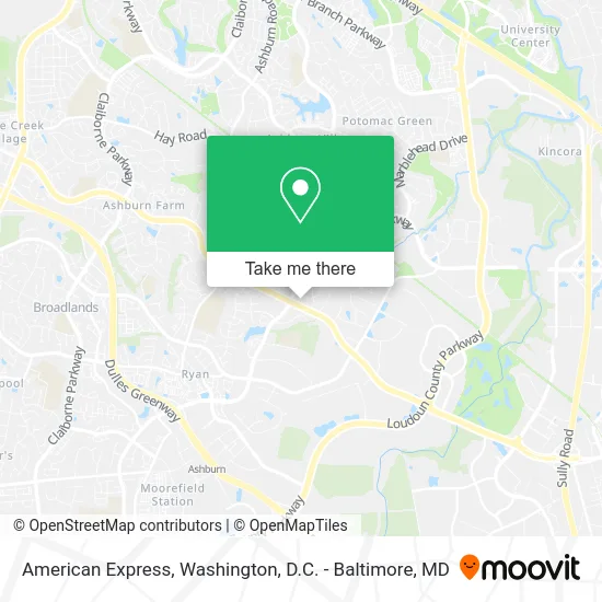 American Express map